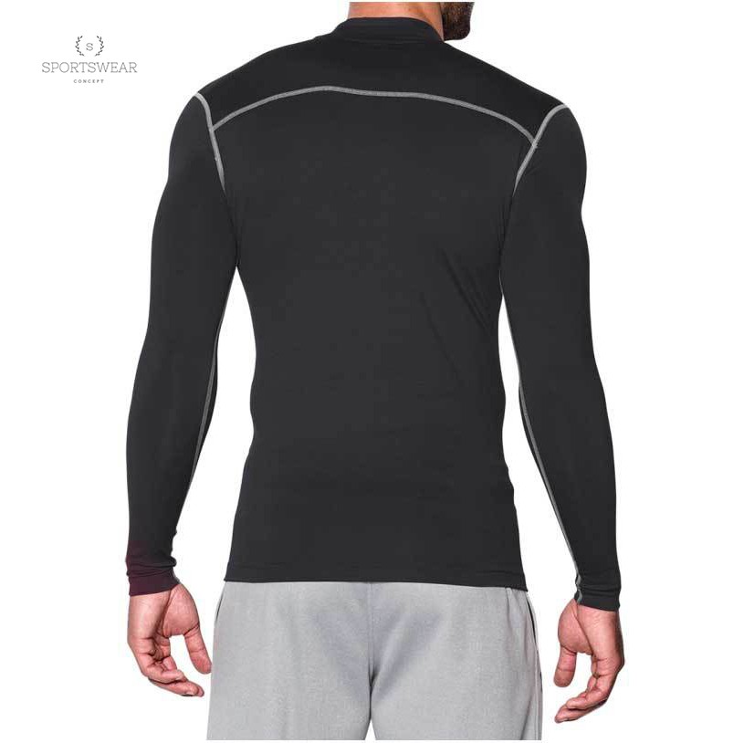 Áo tập gym thể thao tay dài trơn ôm sát cổ trụ UABRAV Sportswear Concept khô thoáng thoải mái đàn hồi nam tính
