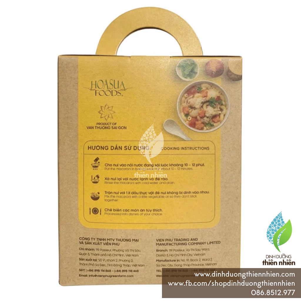 Nui Gạo Trắng, Gạo Lứt Hoa Sữa Macaroni Mì Nui