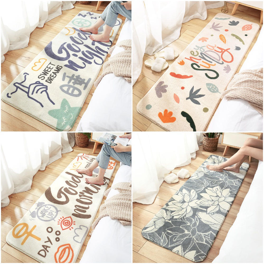 Thảm phòng ngủ cao cấp, thảm decor trang trí phòng sợi lông cừu siêu dày (Hàng CAO CẤP)