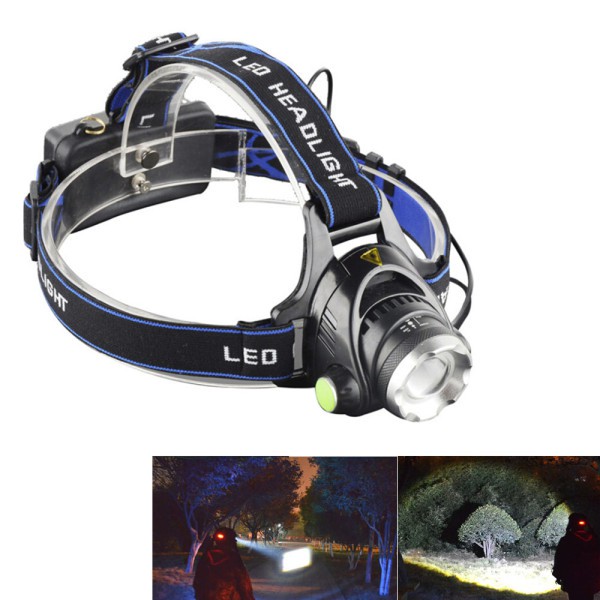 Đèn pin LED đội đầu siêu sáng 3 chế độ