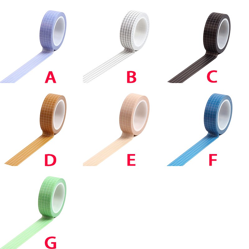Băng Keo Giấy Washi Họa Tiết Kẻ Sọc Đen Trắng Phong Cách Nhật Bản Dài 10M Dùng Trang Trí DIY