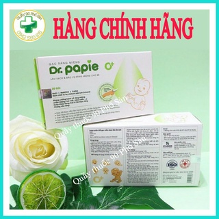 Gạc rơ lưỡi Dr. Papie hộp 30 miếng