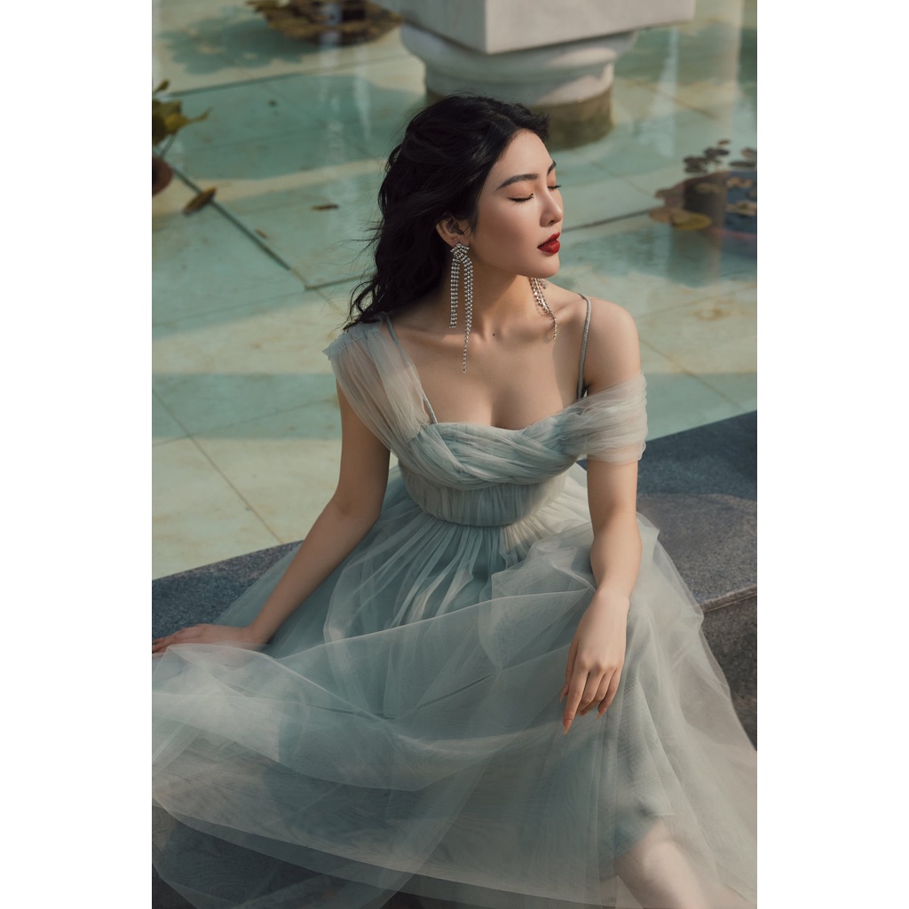 Đầm maxi blue valentine lace HUONG BOUTIQUE HBLOVE353