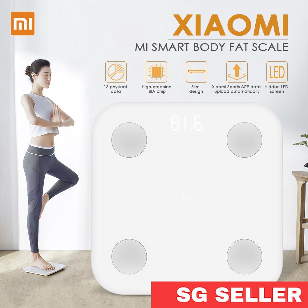 Cân điện tử xiaomi gen 2 Cân lượng mỡ thừa Cân nặng V2 bluetooth 5.0 Smart Fat Body