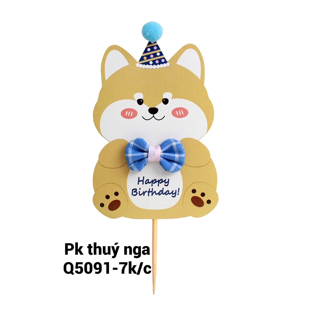 5 THẺ CẮM ĐỘNG VẬT (CHẤT LIỆU GIẤY)