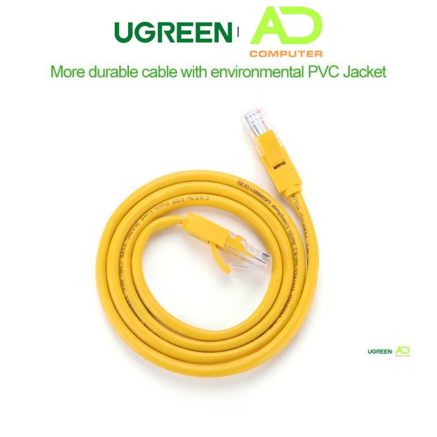Cáp mạng đúc sẵn 2 đầu Cat 5 Ugreen NW103- Hàng phân phối chính hãng - Bảo hành 18 tháng