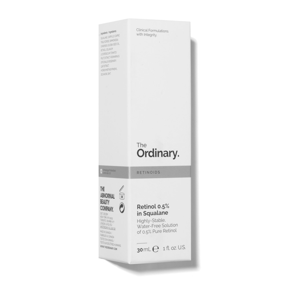 The Ordinary Retinol 0.5% In Squalane Tinh chất Retinoids hạn chế lão hóa, làm mờ, giảm thâm mụn 30ml