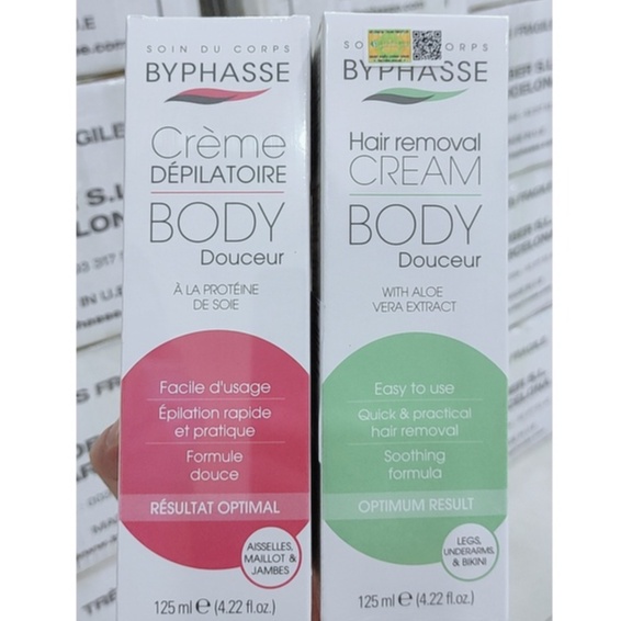 Kem tẩy lông Byphasse hair removal cream 125ml NPP shoptido