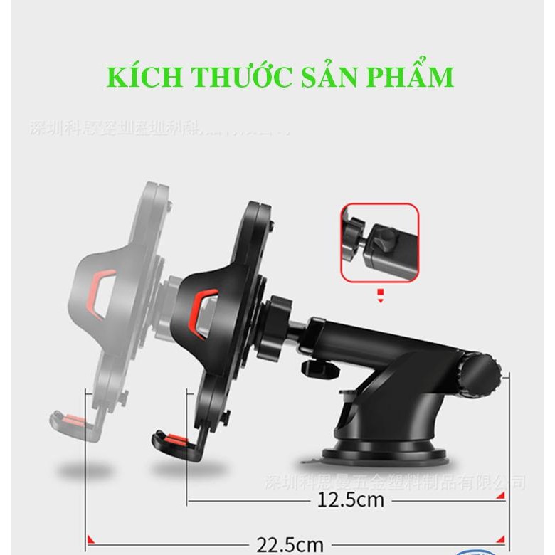 Giá đỡ kẹp điện thoại trên xe hơi, ô tô điều chỉnh 360 độ loại siêu chắc chắn | BigBuy360 - bigbuy360.vn