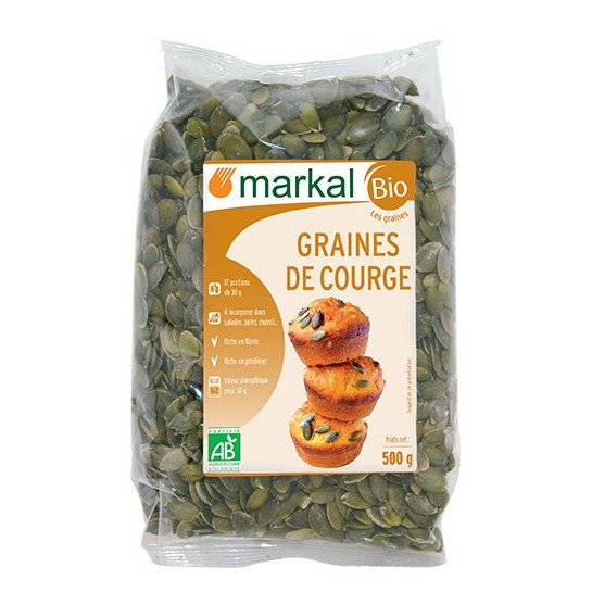 Hạt bí đỏ (bí ngô) hữu cơ Markal 500g