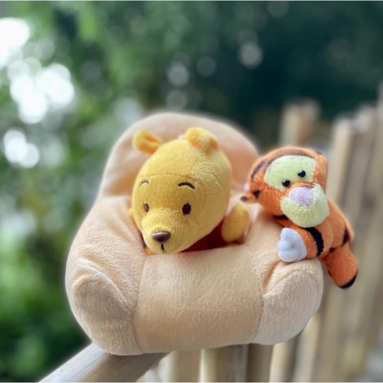 Gấu bông Disney Winnie the Pooh ghế sofa gấu Pooh và hổ cọp Tigger 10-15cm