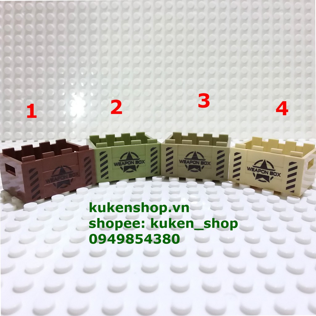 COMBO 2 Thùng Để Vũ Khí Quân Dụng NO.424 - Phụ Kiện Army