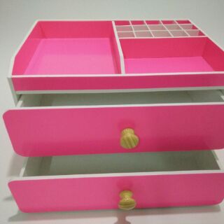 Kệ mĩ phẩm 3 tầng 2 hộc dài