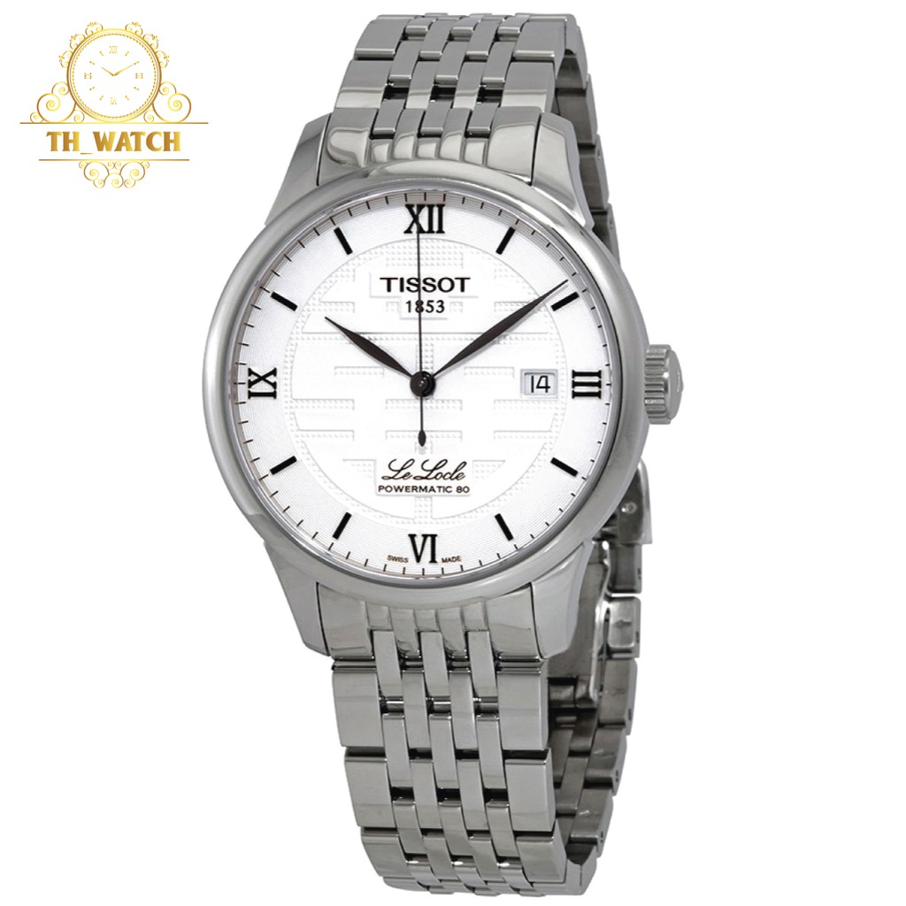 Đồng hồ Nam Tissot 1853 Le Locle cơ tự động, dây thép không gỉ, kính shapphire T006.407.11.033.01