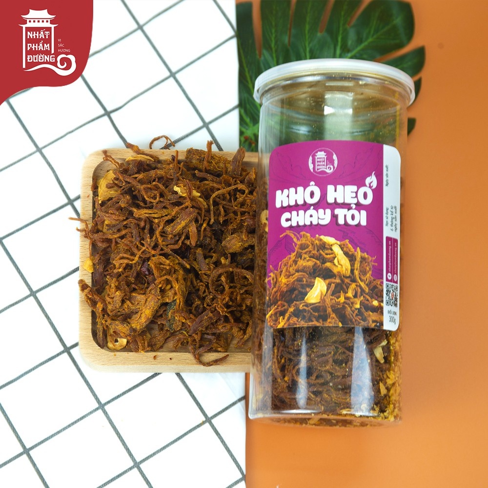 Khô heo cháy tỏi Nhất Phẩm Đường 300g thơm vị bơ tỏi | BigBuy360 - bigbuy360.vn