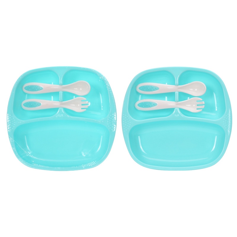 Bộ 3 Dụng Cụ Ăn Chống Rơi Họa Tiết Hoạt Hình Dễ Thương Cho Bé