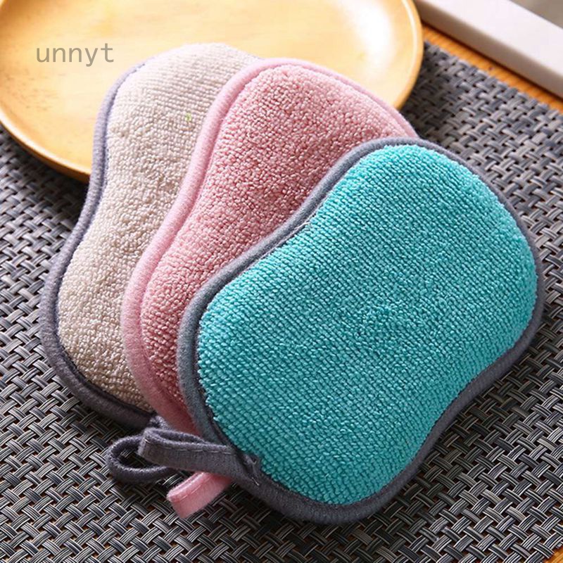 Miếng chà rửa chén dĩa hai mặt tiện dụng cho nhà bếp