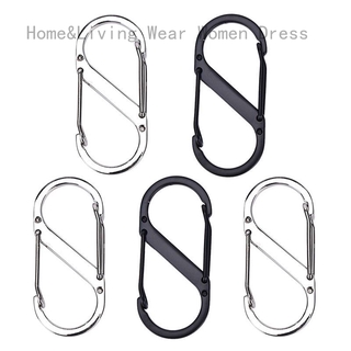 Móc Khóa carabiner Hình Chữ S Phong Cách Mới Dành Cho Nữ Mặc Ngoài Trời