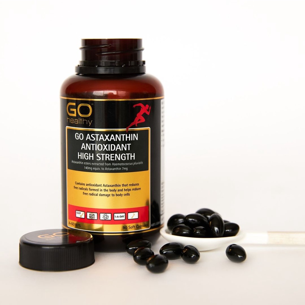 Viên uống chống oxy hoá hàm lượng cao GO Healthy Astaxanthin