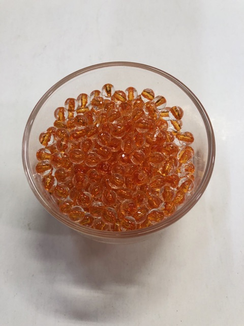 100G Chuỗi Hạt Pha Lê Nhựa 6mm (có nhân màu) Giá Sỉ