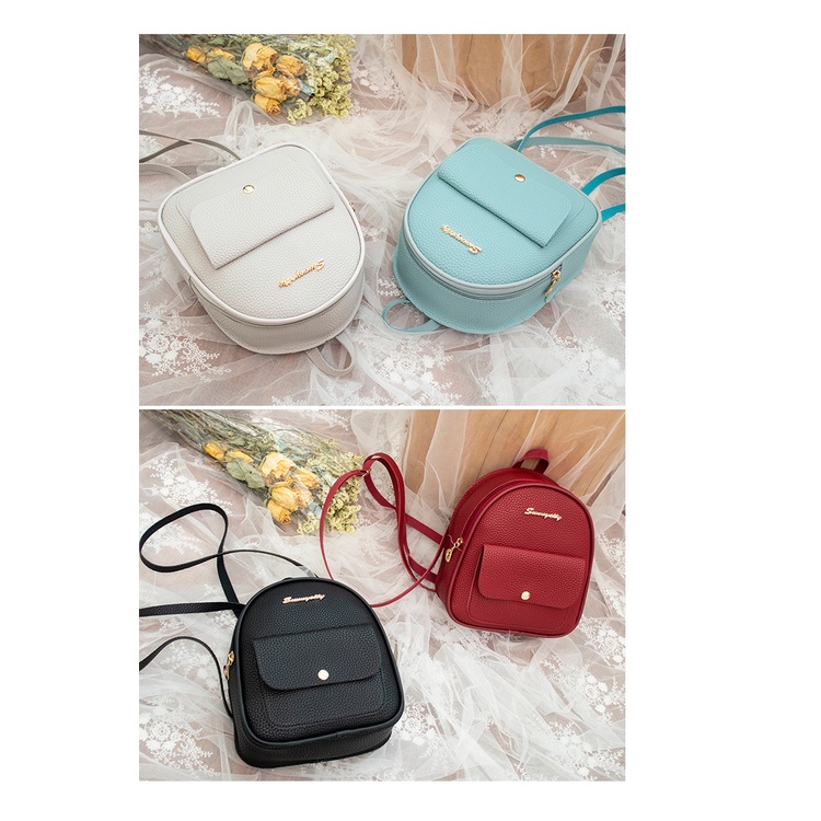 Balo Nữ Mini Thời Trang Hàn Quốc, Thiết Kế Nhỏ Xinh, Chất Liệu Da Pu Bền Đẹp PH023