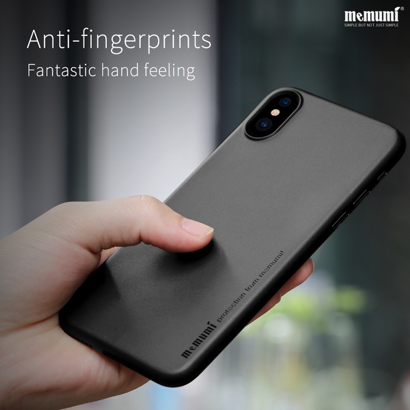 Ốp lưng chống sốc nhám iPhone X / iPhone Xs siêu mỏng 0.3mm hiệu Memumi HPK-01  - hàng nhập khẩu