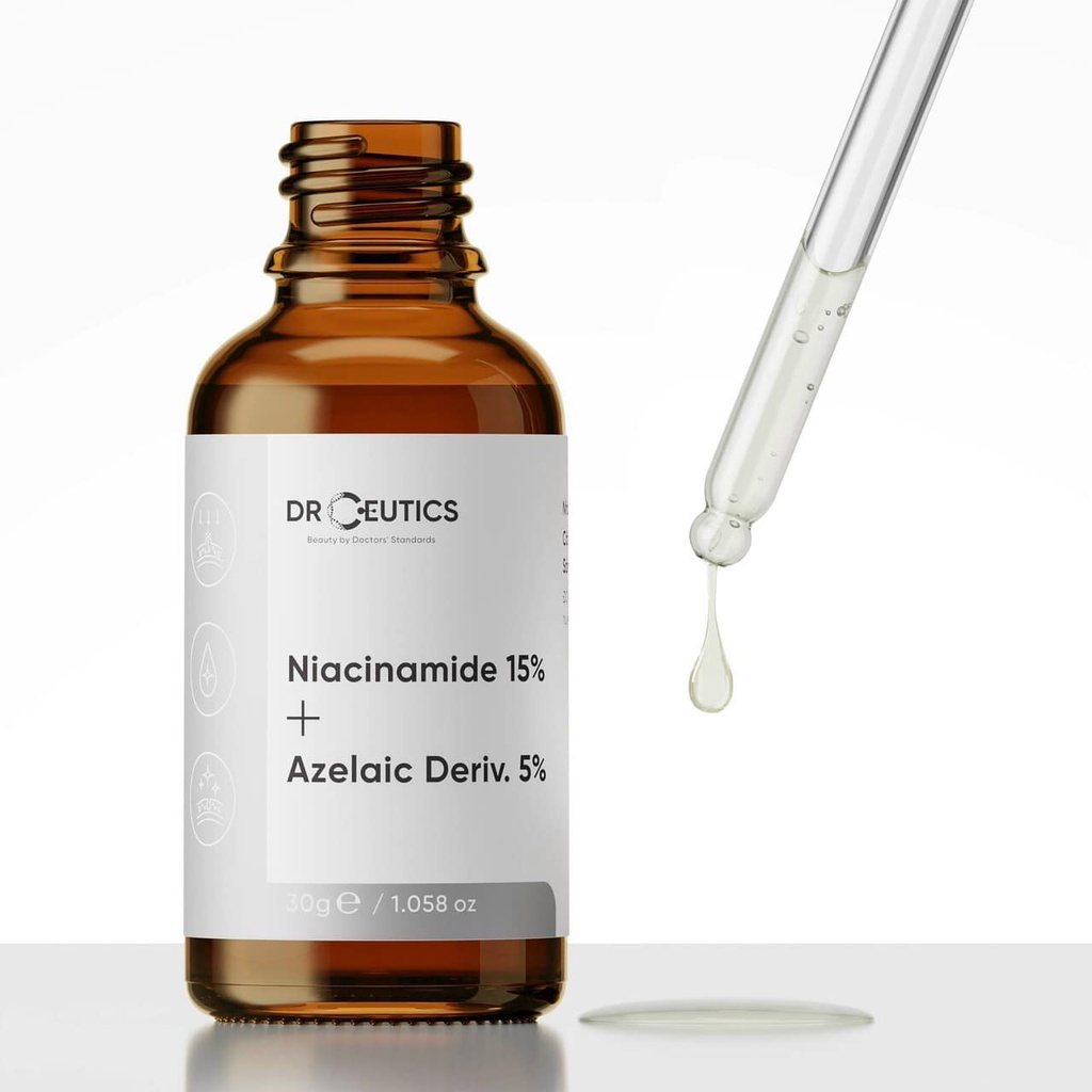 [DrCeutics] Tinh Chất B3 Sáng Da Mờ Thâm Niacinamide 15% + Azelaic Deriv. 5% - 30g