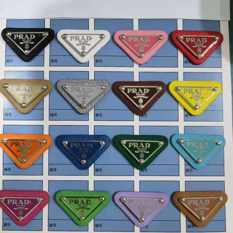 Bộ 10 Miếng Nhãn Da Hình Tam Giác Trang Trí Quần Áo Jean