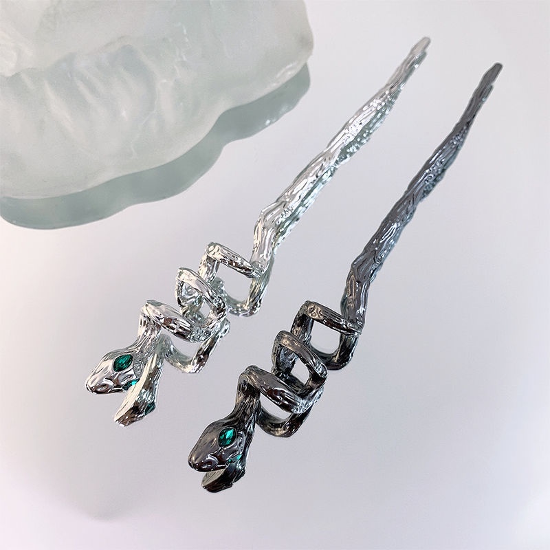 Kẹp Tóc Hợp Kim Màu Đen / Bạc Phong Cách Trung Hoa Cho Nữ