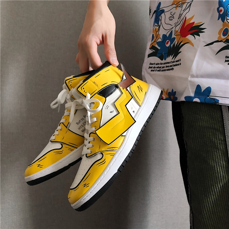 COD aj1 Giày nam Pikachu Air Force One Sneakers One Piece Joint Shoes Cao thượng nam giày thường nam giày hợp thời trang#yjteam66.vn | BigBuy360 - bigbuy360.vn