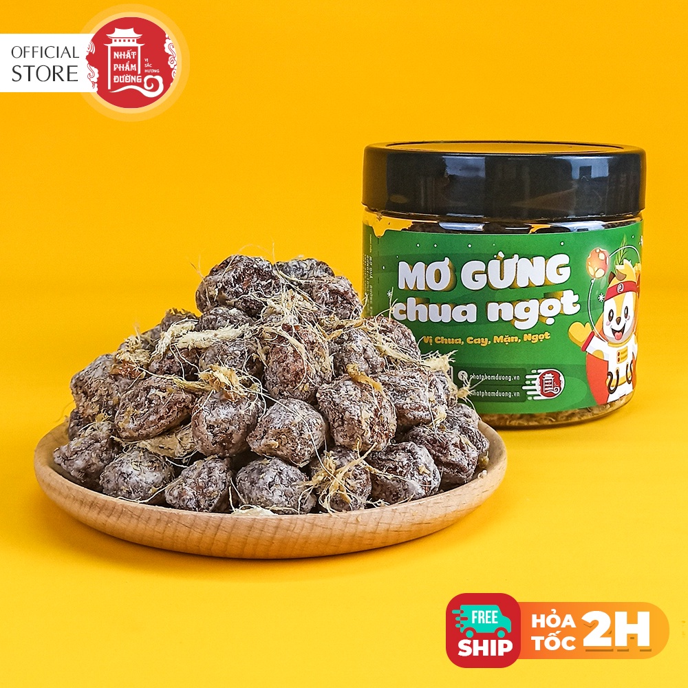 Ô mai mơ gừng Nhất Phẩm Đường 250g vị chua mặn ngọt đặc sản Hà Nội