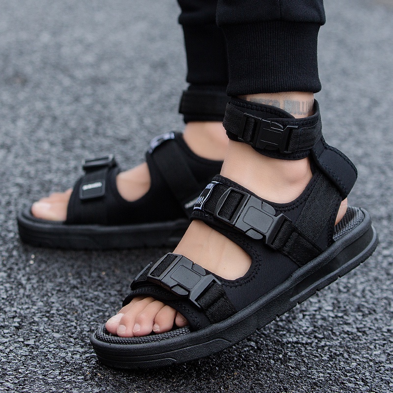 Giày Sandal Thể Thao Cổ Cao Bảo Vệ Chân Chống Trượt Chống Mài Mòn Có Khóa Cài Dành Cho Nam Nữ