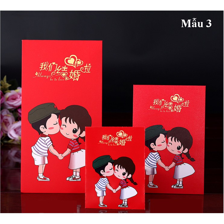 BAO LÌ XÌ ĐÁM CƯỚI 1 XẤP 10 CÁI