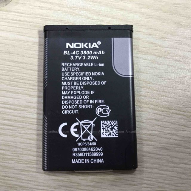 Pin nokia Bl 5C Cho Nokia 1280, 110i, 105, 106..hàng cao cấp có bảo hành