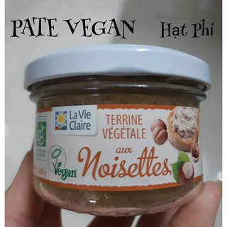 Pate vegan vị hạt phỉ - pháp - #patevegan