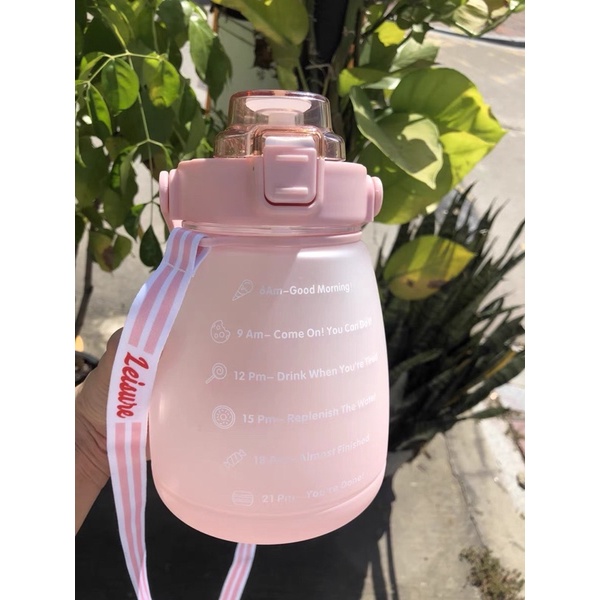 Bình Nước 1400ml,1L Cao Cấp. Bình Nước cute, có vạch chia