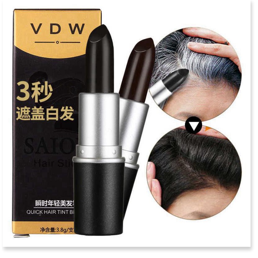 Nhuộm tóc tạm thời🎉SALE ️🎉Cây son nhuộm tóc Saion giúp che phủ tóc bạc nhanh chóng, an toàn cho da đầu 8496 | BigBuy360 - bigbuy360.vn