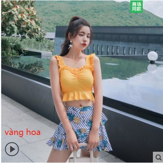 ( Hàng order) Bộ bikini 2 mảnh quần váy kín đáo