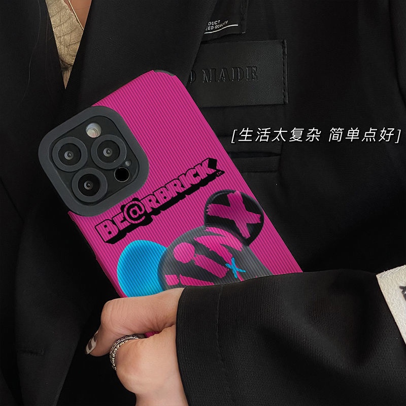 Ốp điện thoại silicon mềm hình gấu màu tím đáng yêu độc đáo cho Iphone 7 8 Plus 12 13 11 Pro Max X Xs Max Xr