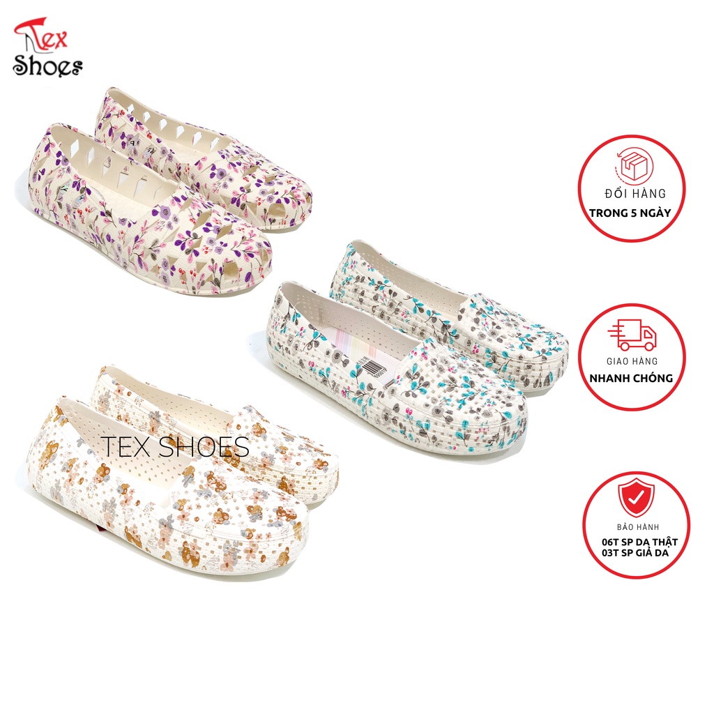 Giày nhựa đi mưa hoa nhí siêu êm cực xinh xắn VNXK TEX SHOES