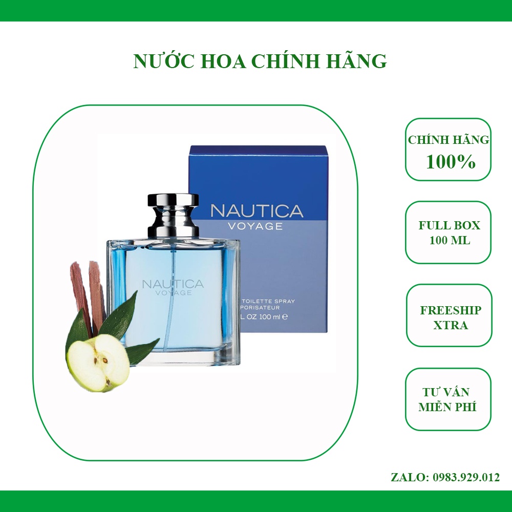 [Full box] Nước hoa Nautica Voyage Eau De Toilette 100ml