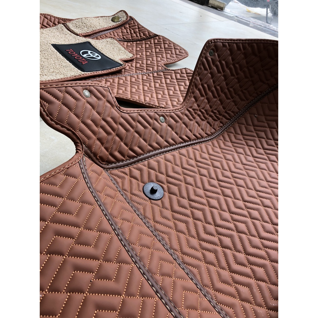 Thảm lót sàn ô tô 6D Toyota Vios 2014-2021 chống nước, không mùi, phủ kín 90% sàn xe