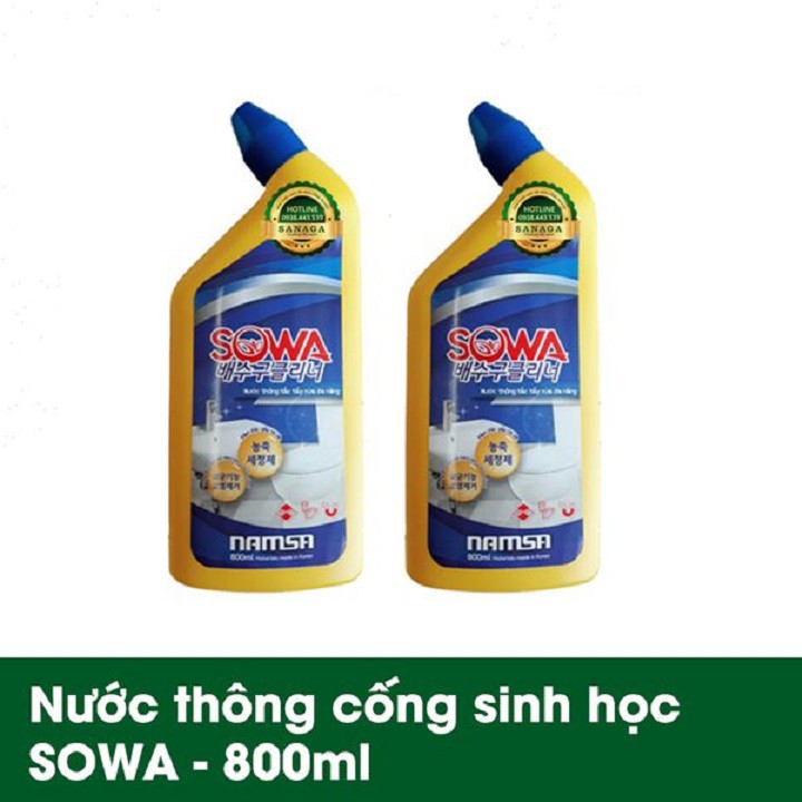 Nước Thông Tắc Cống Sowa Hàn Quốc 800gr