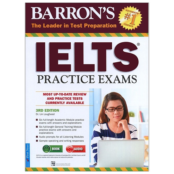 Sách Barron'S - Ielts Practice Exams 3Rd Edition (Tái Bản 2020)