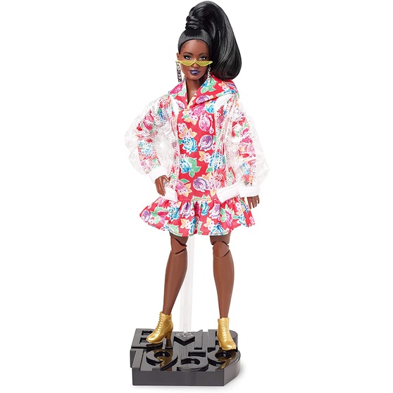 Búp Bê Thời Trang Barbie BMR1959 Cô Gái Tóc Nâu Tròn Trĩnh Với Áo Jacket Trong Suốt Và Váy Hoa