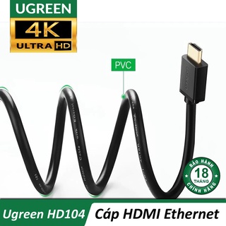 Cáp HDMI 1.4 cao cấp hỗ trợ Ethernet + 4k 2k HDMI 1M – 5M Ugreen HD104