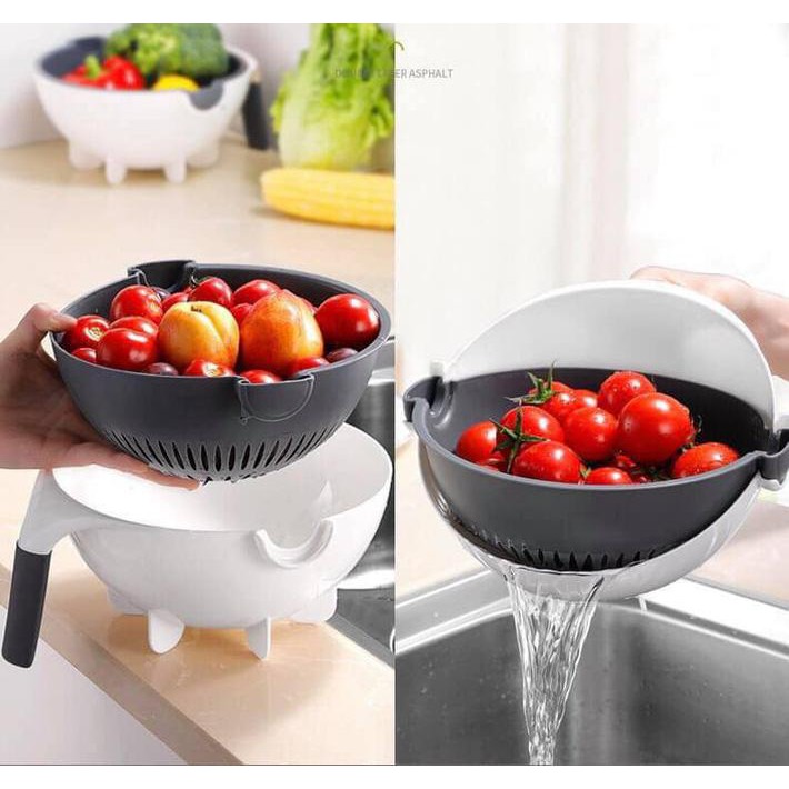 RỔ ĐA NĂNG BÀO GỌT RAU CỦ 7 LƯỠI 5IN1