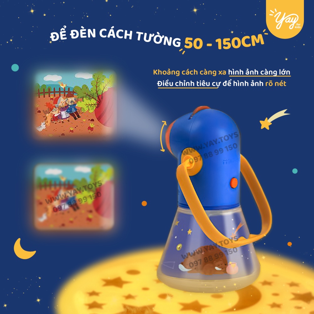 Đèn Pin Kể Chuyện Kết Hợp Đèn Ngủ KIDS STORYBOOK TORCH - MIDEER