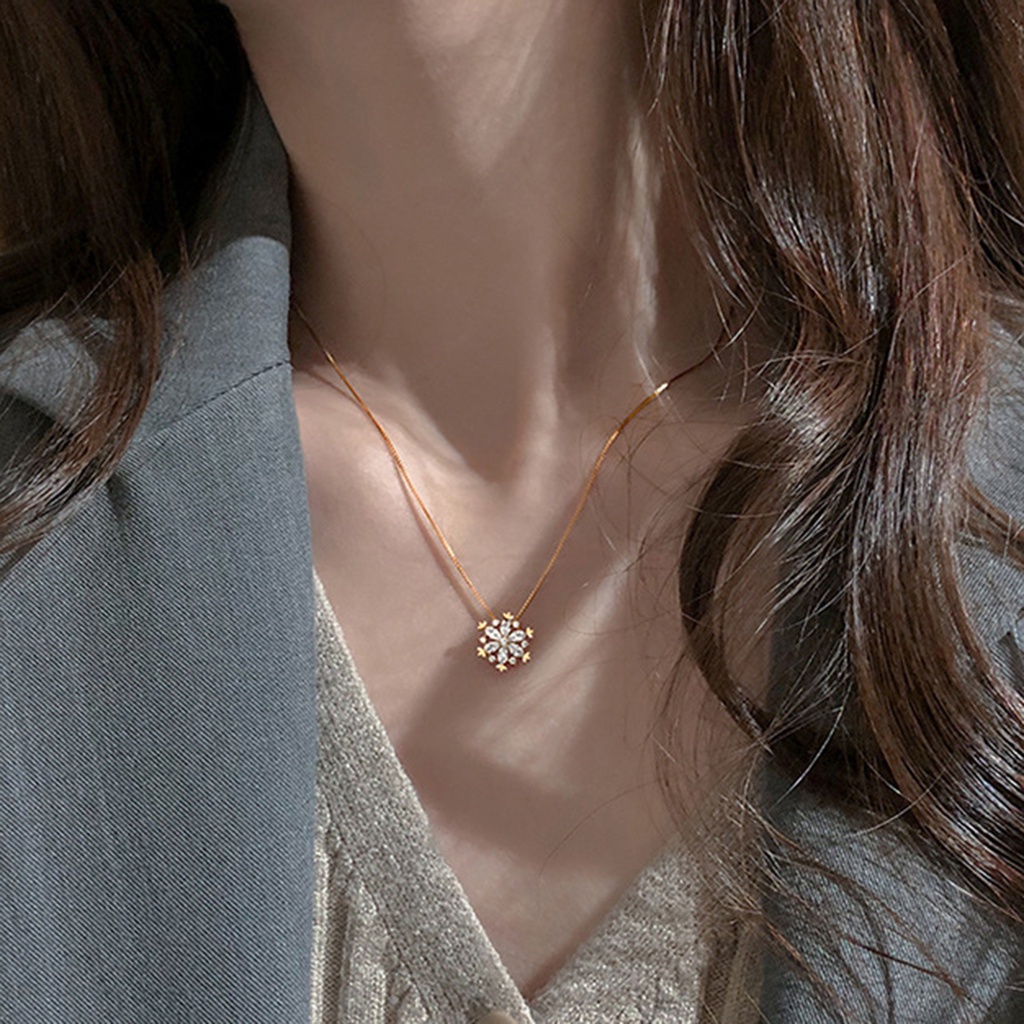 Vòng cổ mạ điện sáng bóng phong cách Hàn Quốc cho nữ