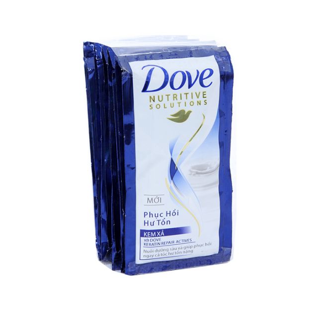 Dầu xả Dove phục hồi hư tổn gói 6g dây 12 gói